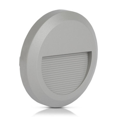 V-TAC VT1319 Indoor/Outdoor Led Step Light 3000k Grey Body Round 2W (VT-1142)