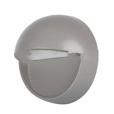 V-TAC VT1406 LED Indoor/Outdoor Step Light 3000k Grey Body Round 3W ...