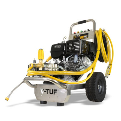 V-TUF GB110 3000psi, 200Bar, 21L/min Industrial 13HP Gearbox Driven Honda Petrol Pressure Washer