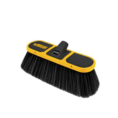 V-TUF tufBRUSH600 SOFT BRISTLE CAR WASH BRUSH BLACK  300mm CLEANING WIDTH 9CM - 1/4" F INLET