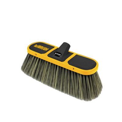 V-TUF tufBRUSH600 SOFT BRISTLE CAR WASH BRUSH BLACK 300mm WIDTH 9CM WITH TELESCOPIC POLE EXTENDS UPTO 2.7M