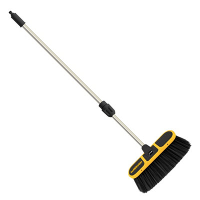 V-TUF tufBRUSH600 SOFT BRISTLE CAR WASH BRUSH BLACK 300mm WIDTH 9CM WITH TELESCOPIC POLE EXTENDS UPTO 2.7M - 3