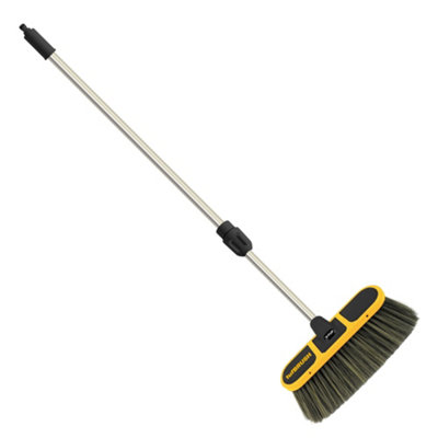 V-TUF tufBRUSH900 CAR WASH BRUSH BLACK WITH RUBBER EDGING WITH TELESCOPIC POLE EXTENDS UPTO 2.7M