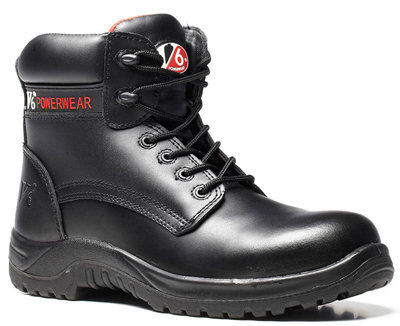 V12 V6400 Otter Black Metal Free Derby Boot En20345:2011-S3 Size 9
