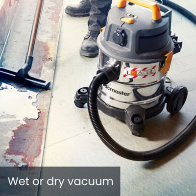 Vacmaster 20L Dust Extractor with Power Take Off - Wet Dry Vacuum, L ...