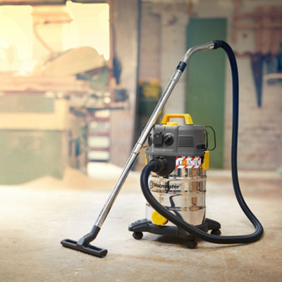 Vacmaster L Class 30L Wet and Dry Vacuum Cleaner with Power Take Off and Push Clean Filter DIY at B Q