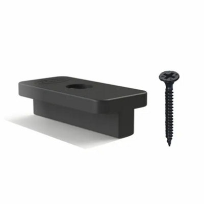 Valdern 1000 pieces Composite Decking Clips with Black Screws 6mm Gap