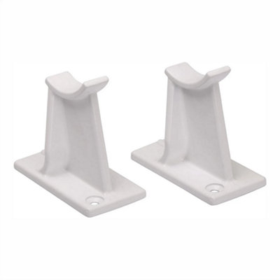 Valdern Pair of Universal White Column Radiator Support Feet 65mm