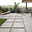 Vale Matt Perla Concrete Effect Porcelain Outdoor Tile - Pack of 2, 0.74m² - (L)610x(W)610