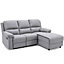 VALENCIA FABRIC CHAISE 3 SEATER HIGH BACK MODERN L SHAPED CORNER LOUNGE RECLINER SOFA