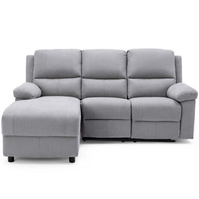 Valencia Fabric Chaise 3 Seater High Back Modern L Shaped Corner Lounge Recliner Sofa