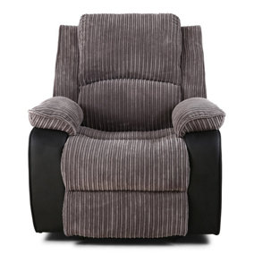 Valencia Manual Latch Recliner Armchair Grey