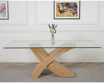 Valencia glass deals dining table