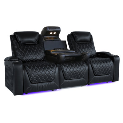 Valencia Oslo Console Edition Home Theater Seating Row of 3 with ...