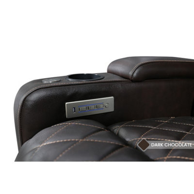 Valencia Oslo Console Edition Home Theater Seating Row of 3 with ...