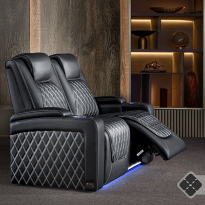 Valencia Oslo Ultimate Luxury Edition Home Theater Seating Row of 2 ...