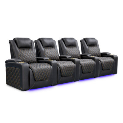 Valencia Oslo Ultimate Luxury Edition Home Theater Seating Row of 4 ...