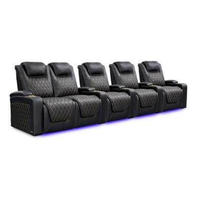Valencia Oslo Ultimate Luxury Edition Home Theater Seating Row of 5 ...