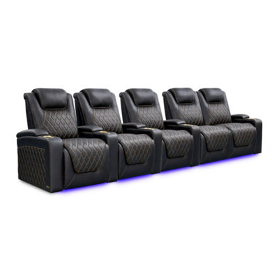 Valencia Oslo Ultimate Luxury Edition Home Theater Seating Row of 5 ...