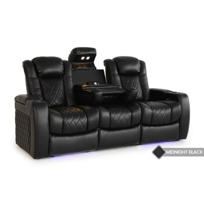 Valencia Tuscany Console Edition Home Theater Seating Row of 3 Dropdown ...