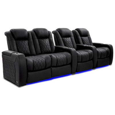 Valencia Tuscany Ultimate Luxury Edition Home Theater Recliner Row of 4 ...
