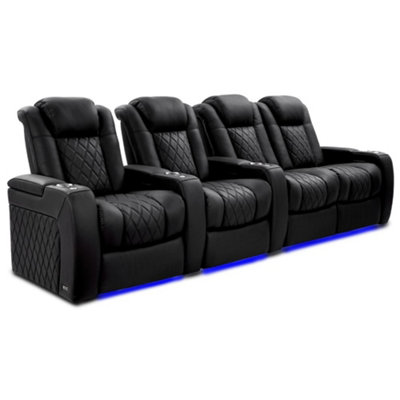 Valencia Tuscany Ultimate Luxury Edition Home Theater Recliner Row of 4 ...