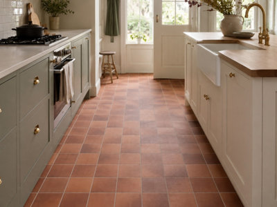 Valenza Autumn Blend Matt Floor Tiles (110 Pack - 5 Box - 2.5m2 Coverage) - Kitchen - 15cm x 15cm - Classic Country Feel