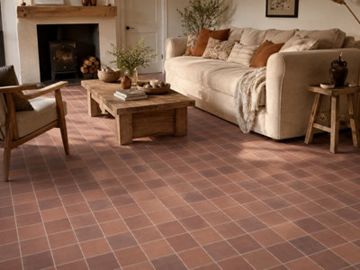 Valenza Autumn Blend Matt Floor Tiles (110 Pack - 5 Box - 2.5m2 Coverage) - Kitchen - 15cm x 15cm - Classic Country Feel