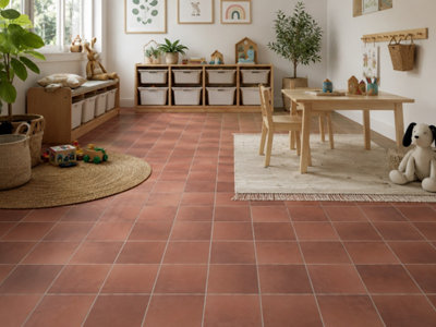 Valenza Autumn Blend Matt Floor Tiles (110 Pack - 5 Box - 2.5m2 Coverage) - Kitchen - 15cm x 15cm - Classic Country Feel