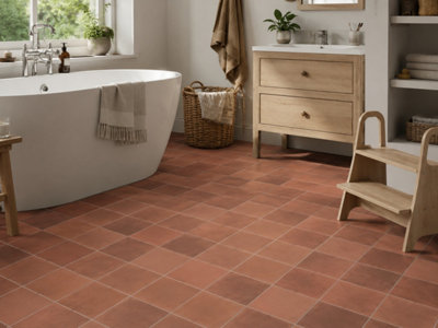 Valenza Autumn Blend Matt Floor Tiles (110 Pack - 5 Box - 2.5m2 Coverage) - Kitchen - 15cm x 15cm - Classic Country Feel