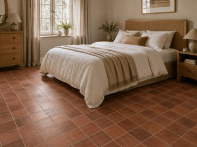 Valenza Autumn Blend Matt Floor Tiles (110 Pack - 5 Box - 2.5m2 Coverage) - Kitchen - 15cm x 15cm - Classic Country Feel