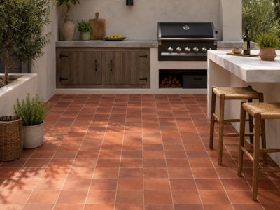Valenza Autumn Blend Matt Outdoor Floor Tiles (220 Pack - 10 Box - 5m2 Coverage) - Tile - 15cm x 15cm - Classic Country Feel
