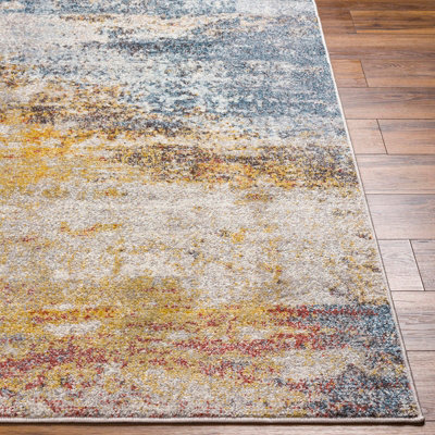 VALERIE Abstract Modern Marble Light Grey Area Rug 140 x 200 cm