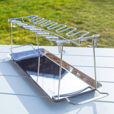 Valiant BBQ Accessory Kit - Includes Burger Press, Chicken Rack, Shredding Claws and Basting Brush