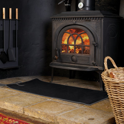 Valiant Fire Retardant Padded Protective Hearth Mat - 980mm x 480mm | DIY  at Bu0026Q