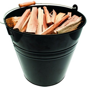 Valiant Fireside Metal Coal, Log & Kindling Bucket