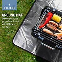 Valiant Heat Resistant BBQ and Fire Pit Protective Ground Mat (68cm x 68cm)
