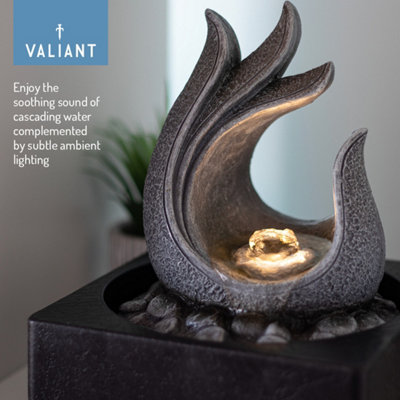 Valiant Indoor Water Fountain with Ambient LED Lights