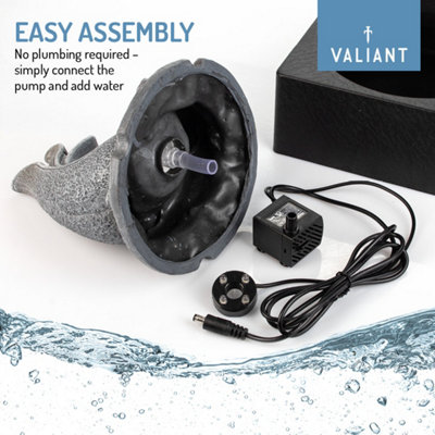 Valiant Indoor Water Fountain with Ambient LED Lights