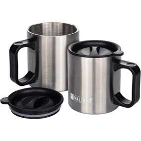 Valiant Insulated Camping Mug Twin Pack