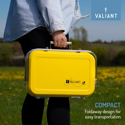 Valiant Portable Picnic and Camping BBQ - Black