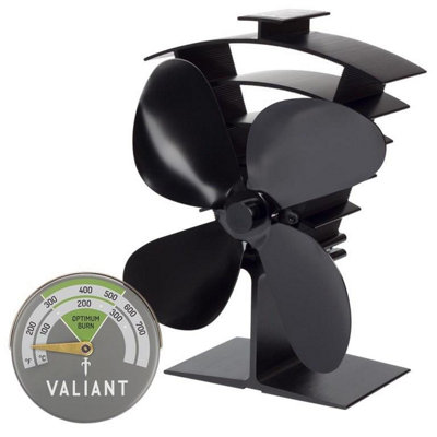 Valiant Premium IV Stove Fan with Magnetic Thermometer | DIY at Bu0026Q