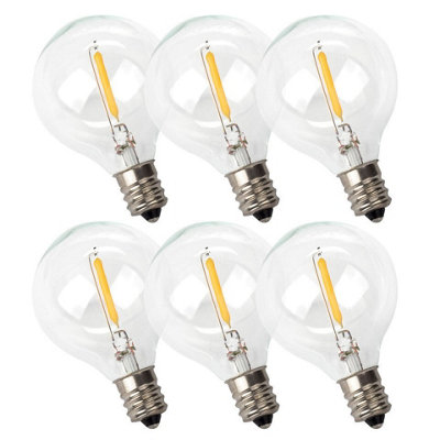 Valiant Replacement E12 G40 LED Bulbs Warm White 6 Pack DIY