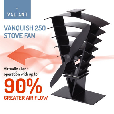 Valiant Premium 4 Stove Fan - Heat Powered for Log Burners and Stoves -  FIR361