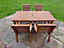 Valley 4 Seat Set 4XC Table - Timber - L220 x W330 x H95 cm - Garden Furniture - Minimal Assembly Required