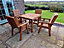 Valley 4 Seater Square 4Xc - Timber - 190x95x190 Garden Furniture