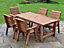Valley 5 Seat Set 5XC Table - Timber - L220 x W230 x H95 cm - Garden Furniture - Minimal Assembly Required