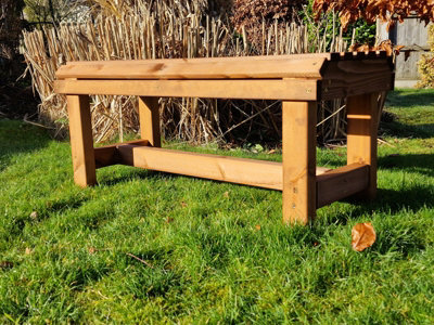 Valley Backless Garden Bench - Timber - L39 X W99.5 X H43 cm - Fully Assembled - 6