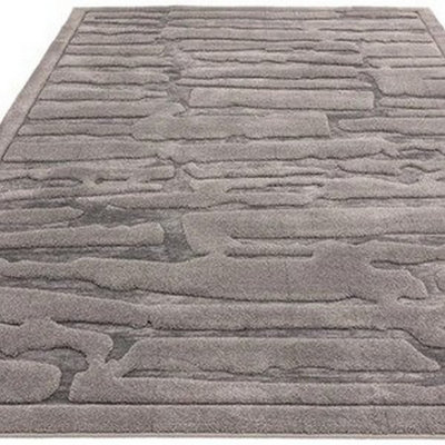 Valley Charcoal Path Soft Rug Rug 200x290cm for the