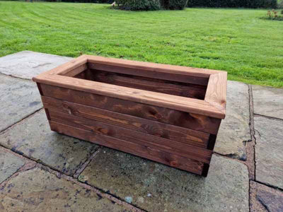 Valley Trough Large - Timber Garden Planter - L39 x W90 x H32 cm